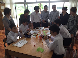 上海市教育局幹部一行が日本の教育現場を視察